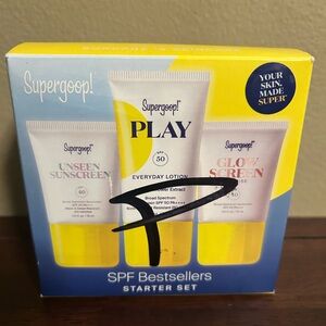 Supergoop! Daily SPF Starter Set 3pc. Travel Size Set EXP 03/26